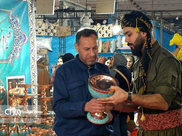 نهمین جشنواره ملی اقوام ایرانی و نمایشگاه سوغات و صنایع دستی در اهواز آغاز به کار کرد + عکس