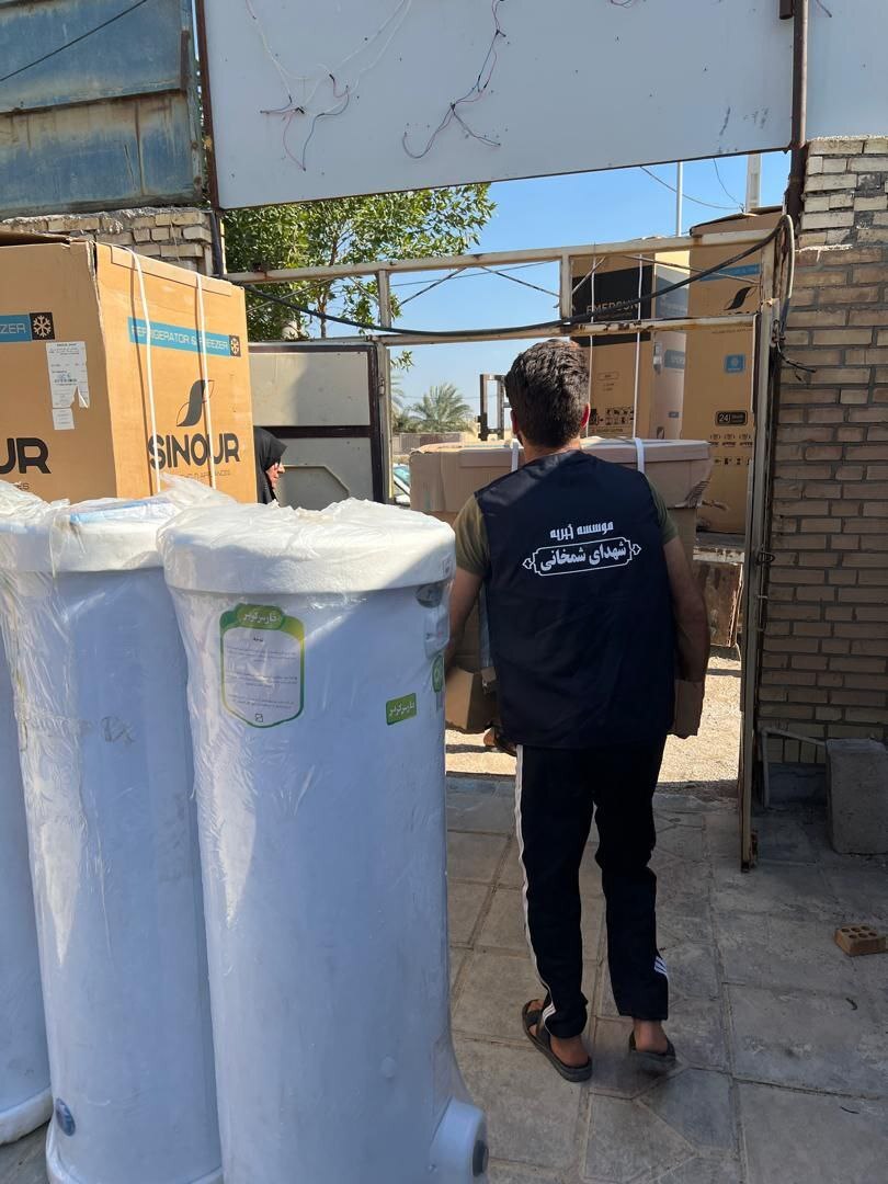 گسترش چتر حمایتی موسسه خیریه شهدای شمخانی بر سر خانواده های نیازمند اروند