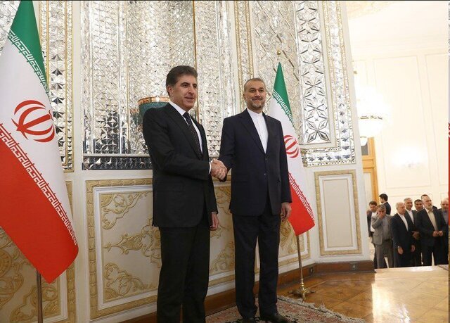 دیدار امیرعبداللهیان و رئیس اقلیم کردستان عراق