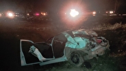 واژگونی خودروی پرشیا در جاده قزوین به اقبالیه یک فوتی و ۵ مصدوم برجای گذاشت