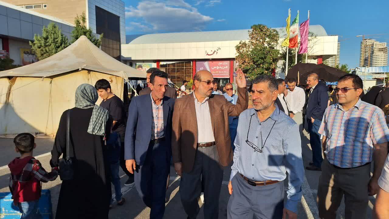 استقبال بی نظیر مردم از سیاه چادرهای عشایر در جشنواره روستایی قزوین 