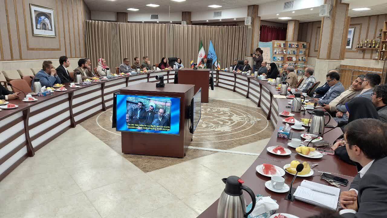 دیدار وزیر مختار و قائم مقام سفیر ونزوئلا با رئیس دانشگاه بین المللی قزوین