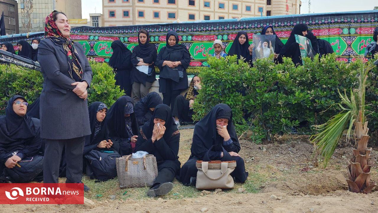مردم تهران در عزای رئیس‌جمهور شهید