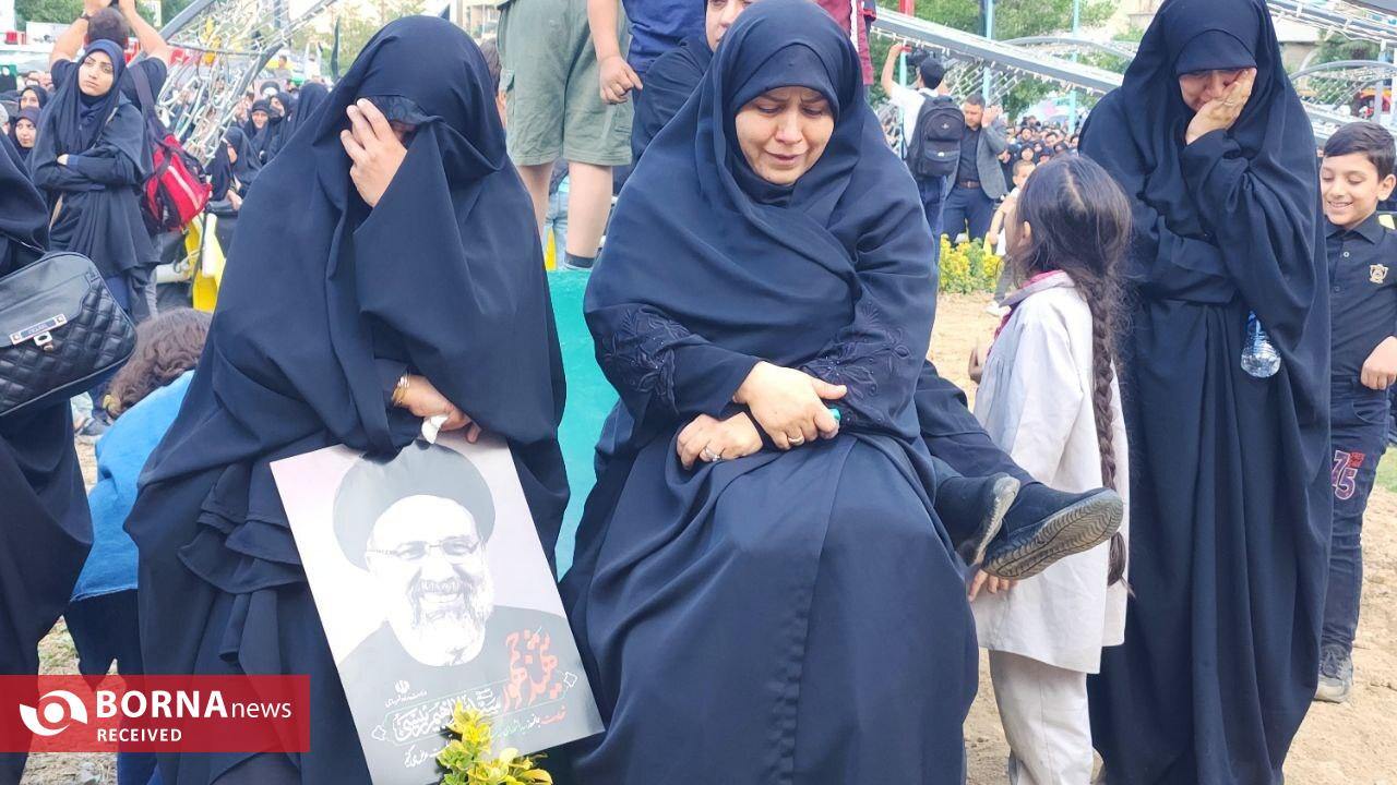 مردم تهران در عزای رئیس‌جمهور شهید