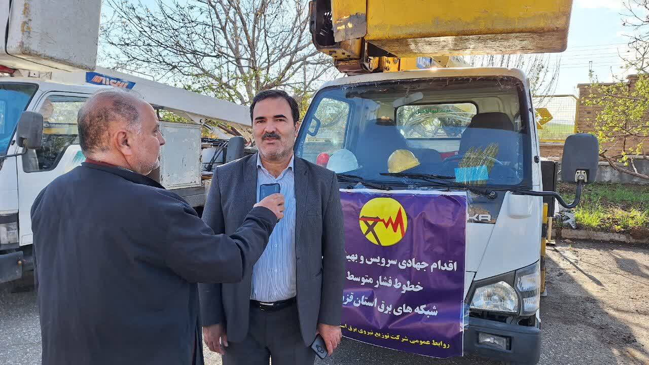 اقدام جهادی اصلاح و سرویس فیدر ۲۰ کیلو ولت دو مداره آوج و شهیدآباد آغاز شد