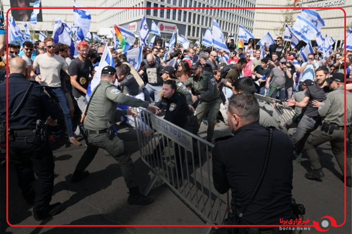 حمله معترضان اسرائیلی به وزیر امنیت ملی اسرائیل  در بیت المقدس