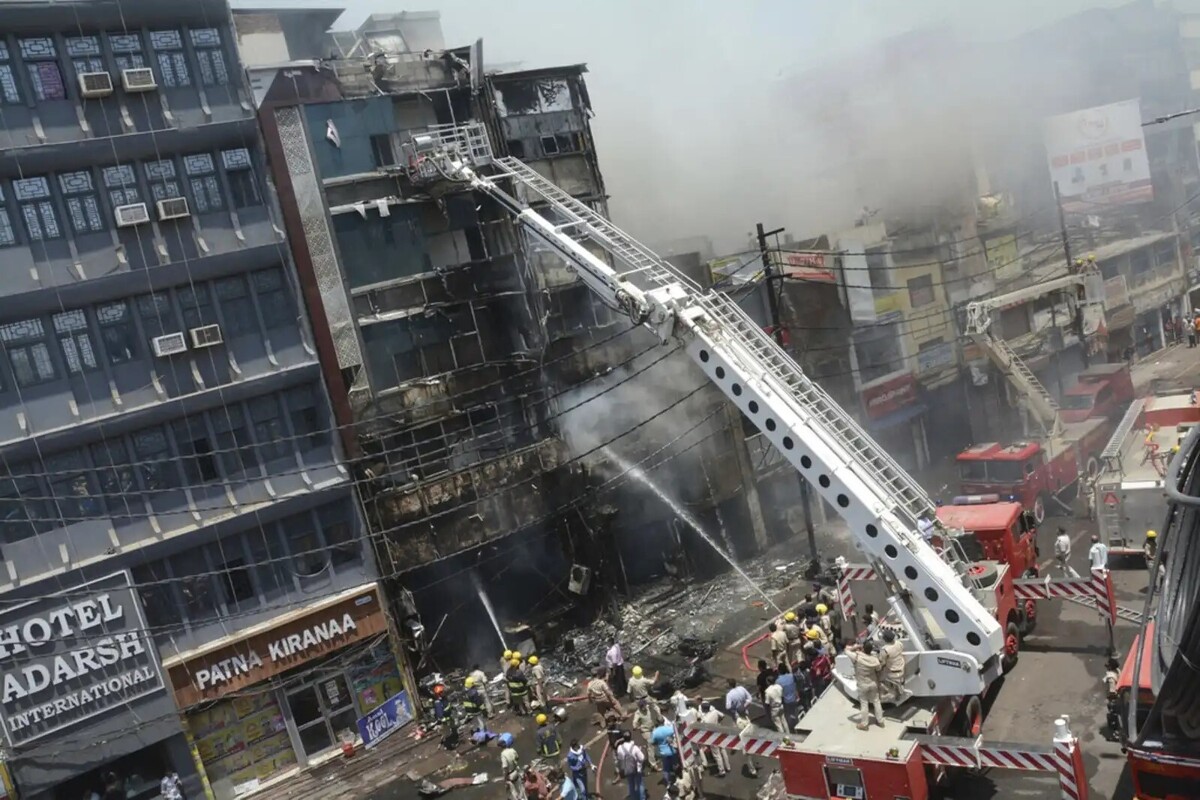 6 نفر در آتش سوزی گسترده در هند کشته شدند
