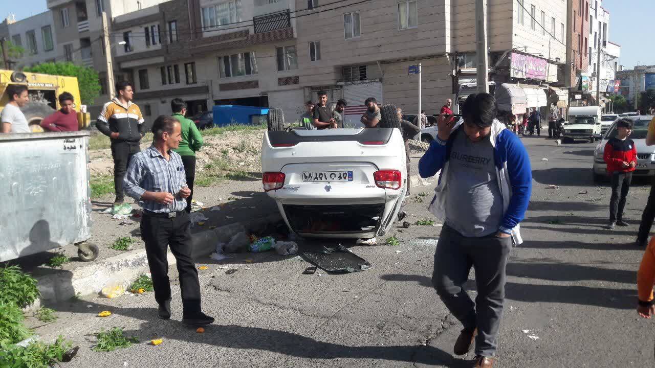 ۵ مصدوم ‌در سه حادثه ترافیکی در قزوین
