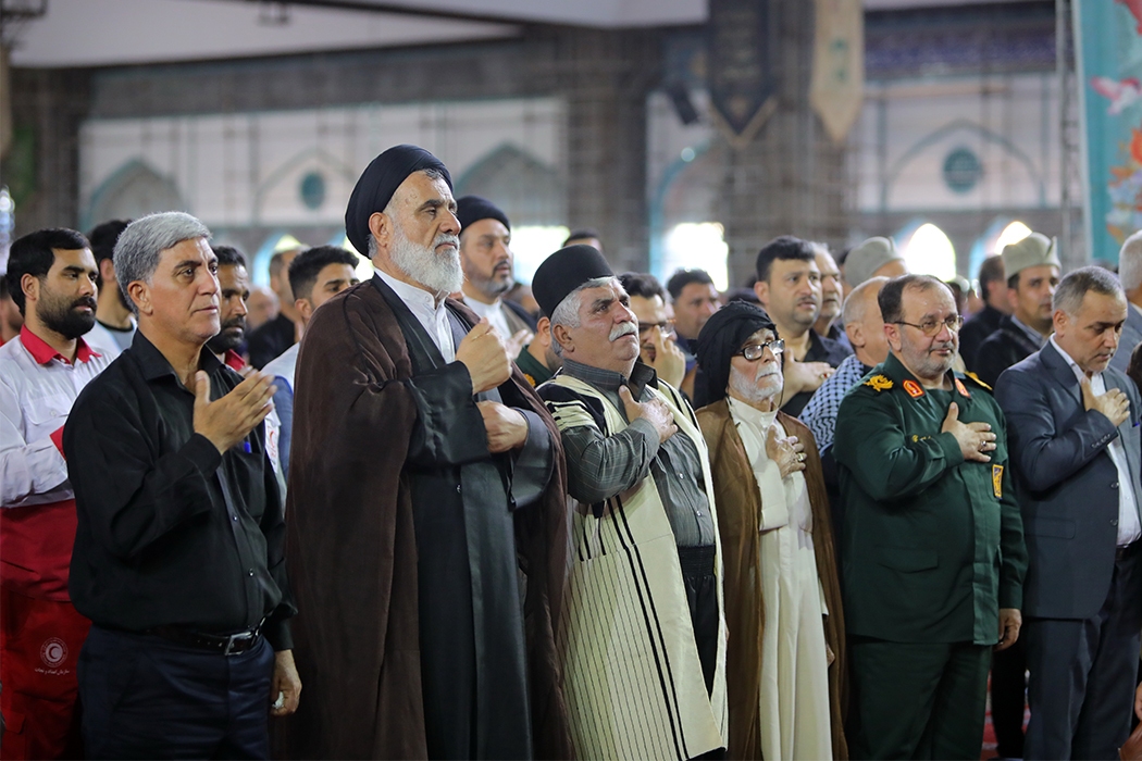 مراسم سوگواری شهادت رییس جمهور و هیات همراه در اهواز برگزار شد + عکس