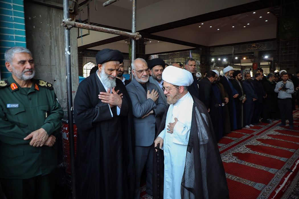 مراسم سوگواری شهادت رییس جمهور و هیات همراه در اهواز برگزار شد + عکس