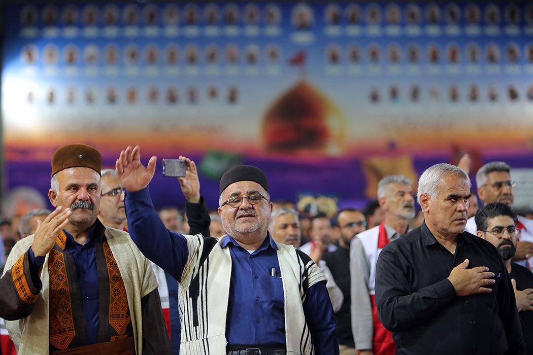 مراسم سوگواری شهادت رییس جمهور و هیات همراه در اهواز برگزار شد + عکس