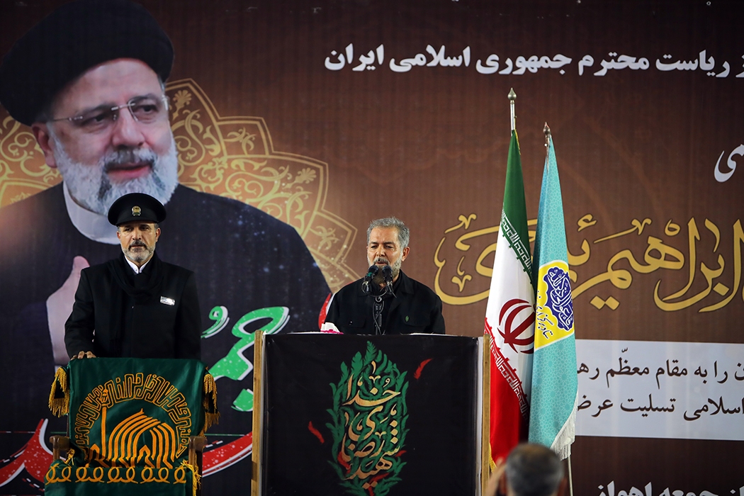 مراسم سوگواری شهادت رییس جمهور و هیات همراه در اهواز برگزار شد + عکس