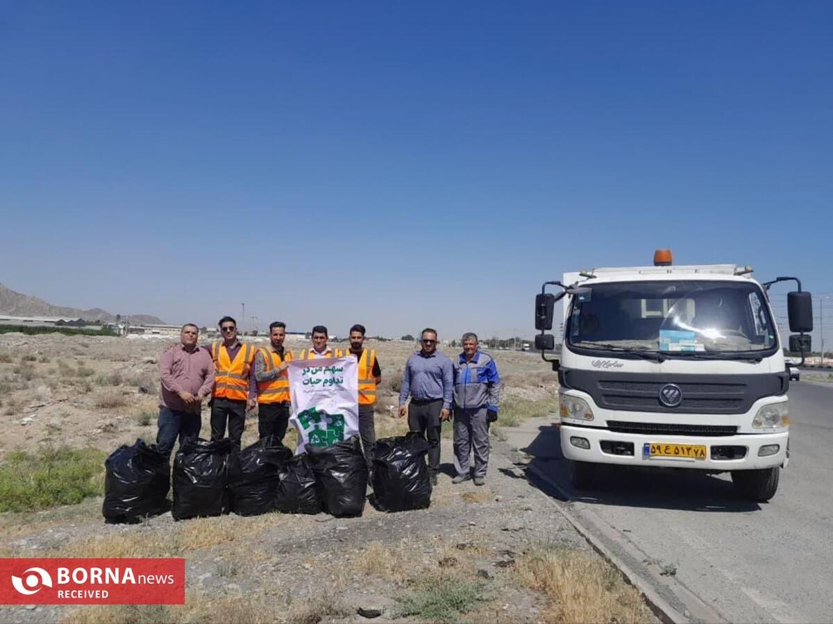 اجرای پویش مردمی بی زباله در ملارد در چهارمین روز گرامیداشت هفته ملی محیط زیست