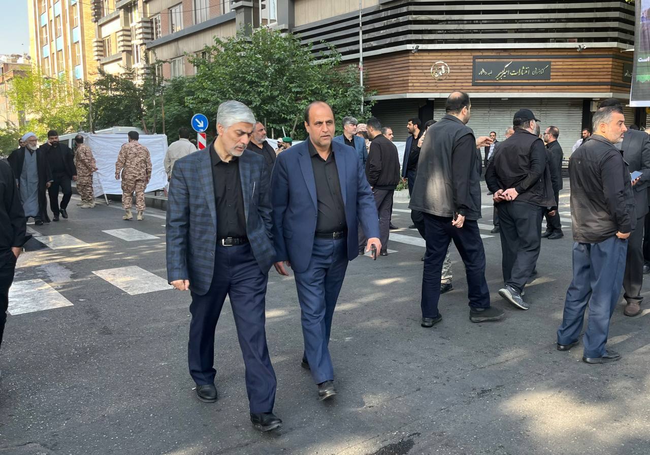 حضور وزیر ورزش و جوانان در مراسم تشییع پیکر شهدای خدمت