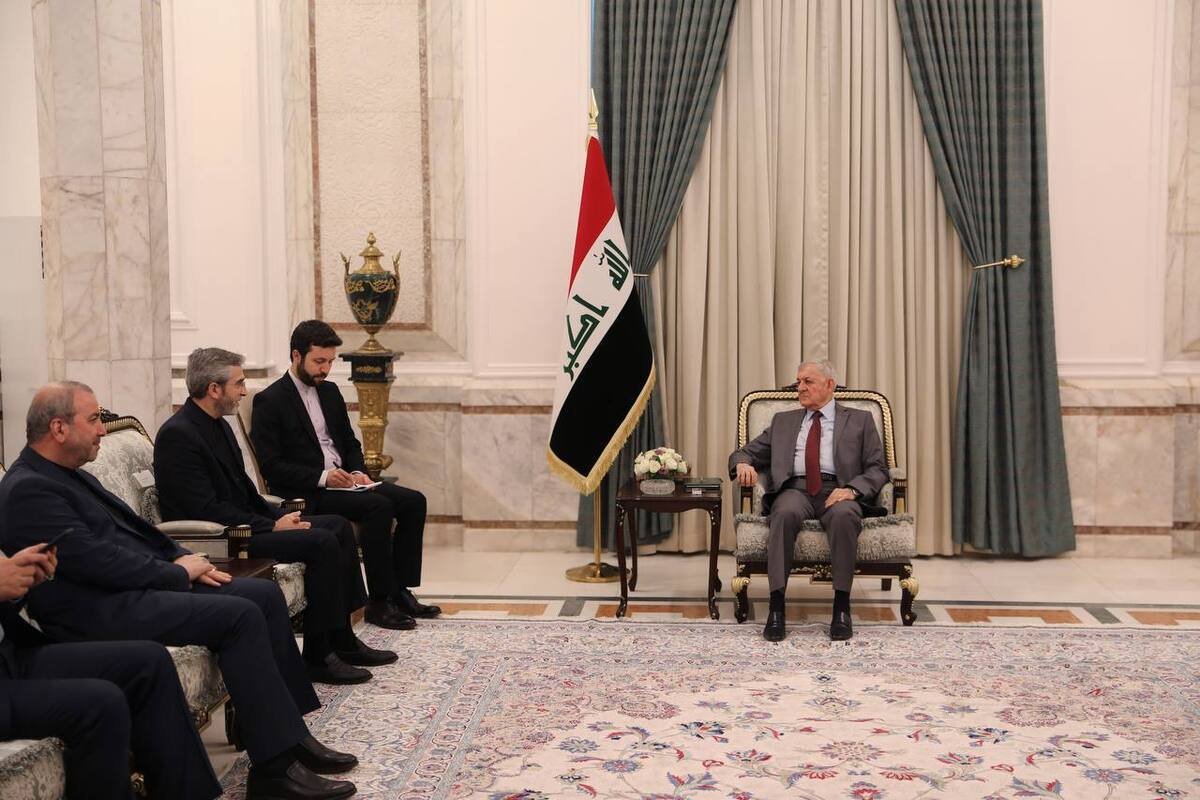 باقری با رئیس‌جمهور عراق دیدار کرد