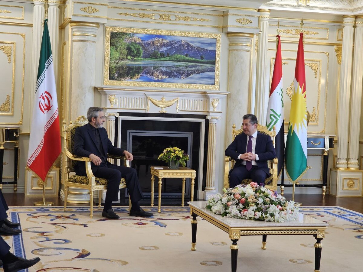 دیدار علی باقری و نخست وزیر اقلیم کردستان عراق