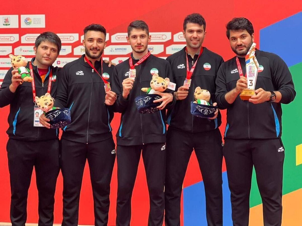 کسب مدال برنز مسابقات بریکس توسط مردان پینگ پنگ ایران