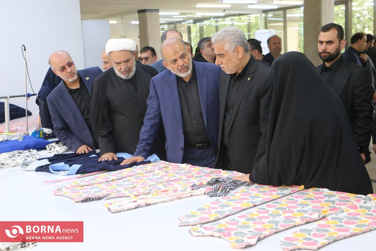 بازدید وزیر کشور از کارخانه پوشش رشت
