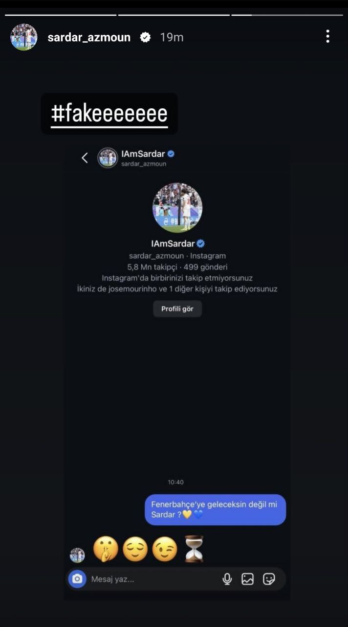 سردار آزمون تکذیب کرد: با فنرباغچه توافق نکرده‌ام