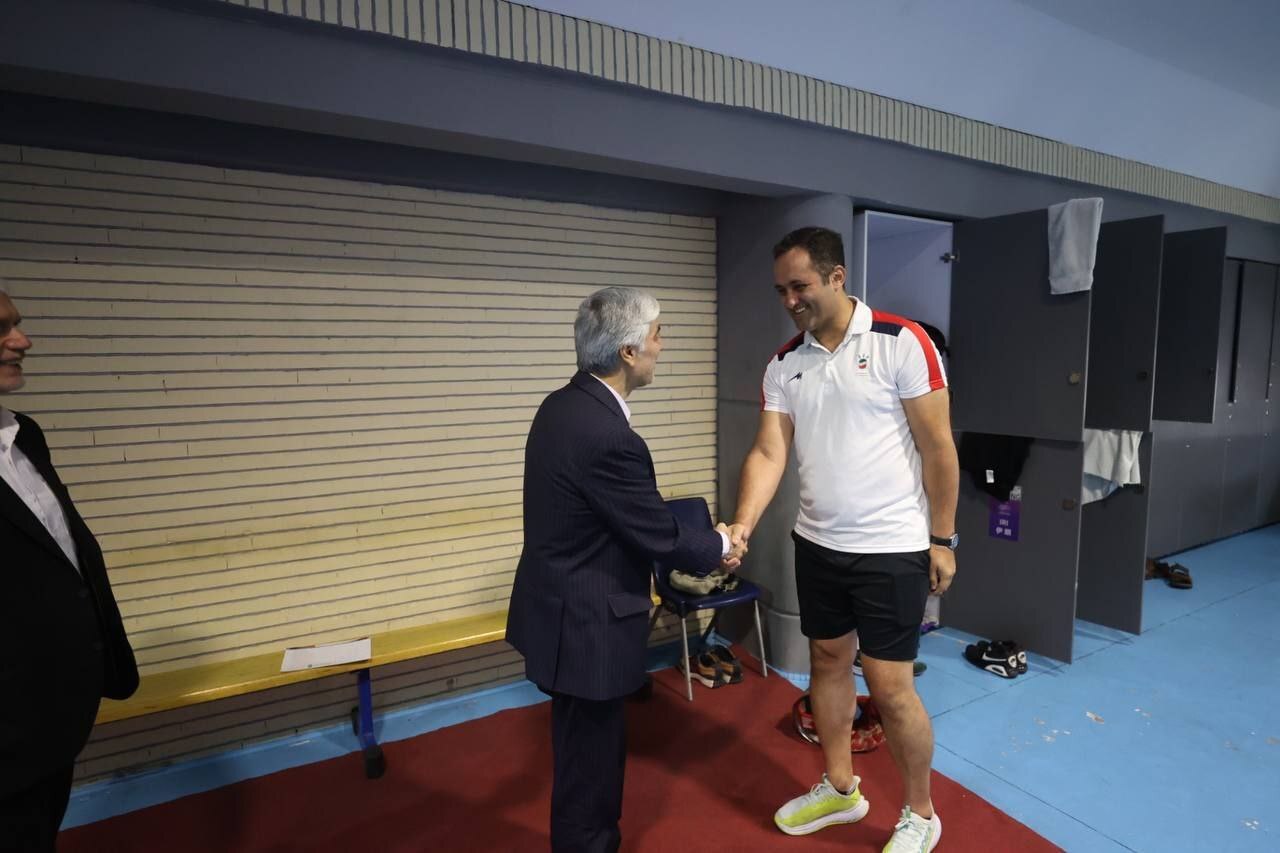 بازدید وزیر ورزش از اردوی تیم ملی شمشیربازی سابر