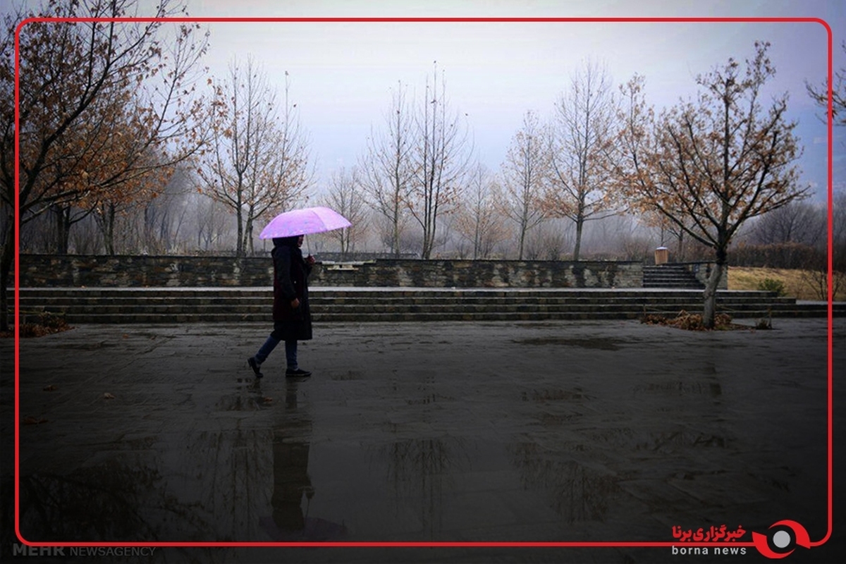 بارش شدید باران در رونیز ، فارس
