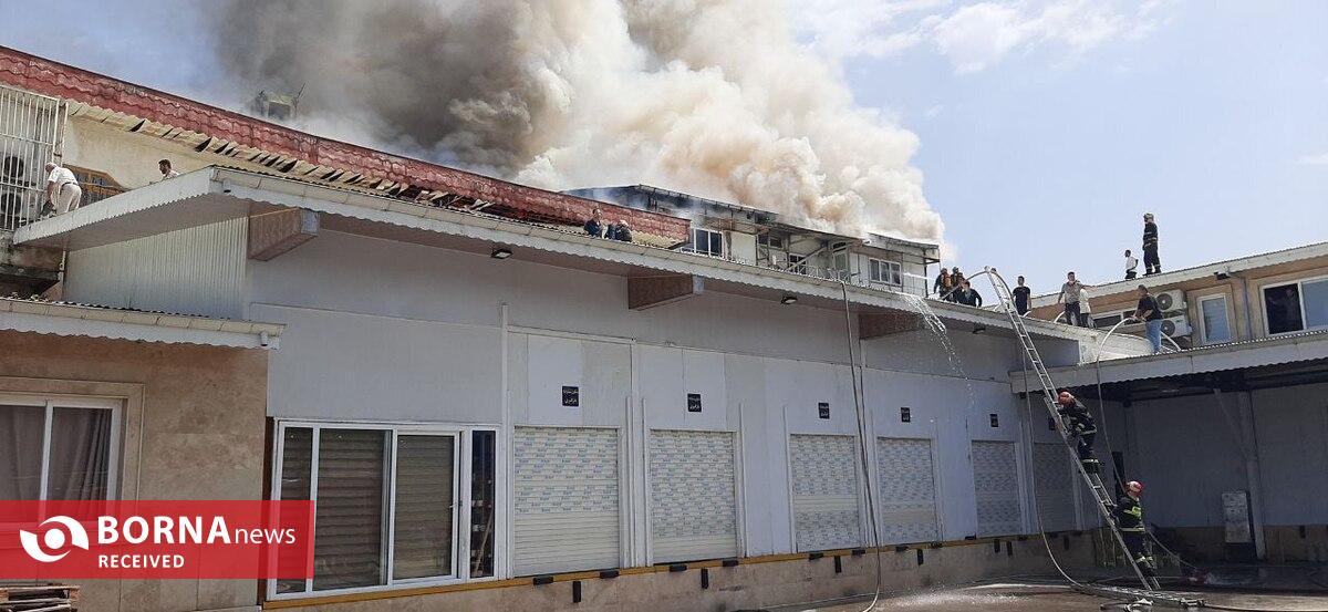 شتاب ۴۱ آتش نشان در پی آتش سوزی شدید در انبار شرکت کاله رشت