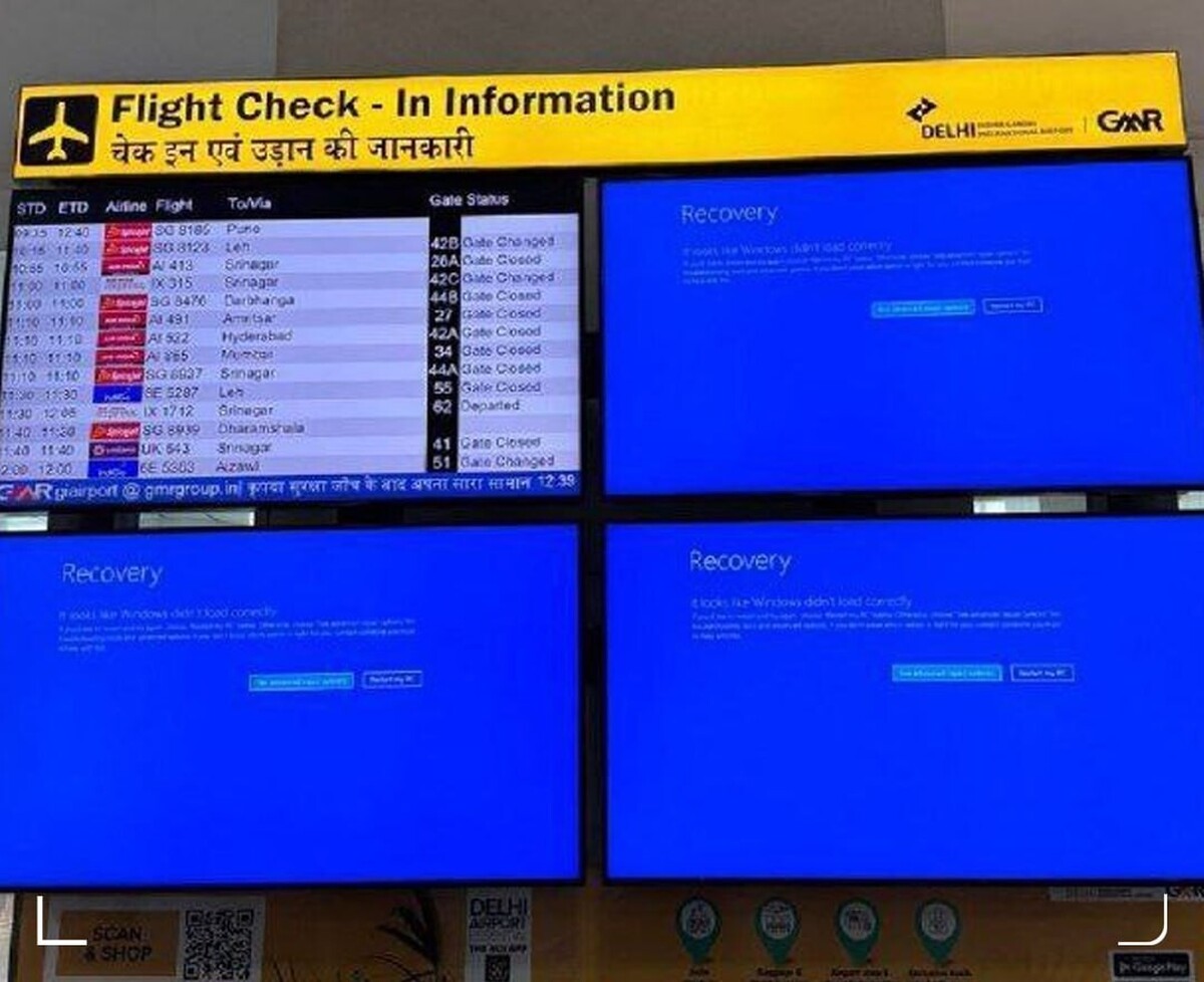 مایکروسافت عامل تاخیر و لغو تعداد زیادی پرواز در فرودگاه‌های بین‌المللی