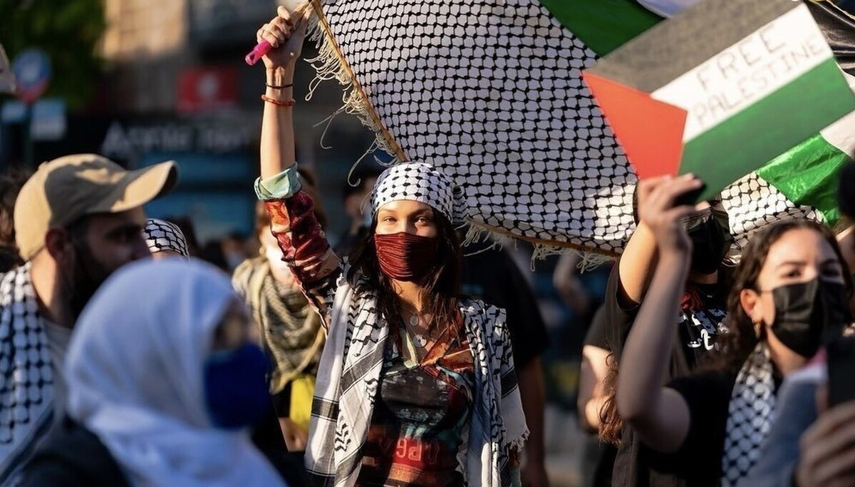 مدل فلسطینی برای حمایت از مردم غزه از تبلیغات آدیداس حذف شد