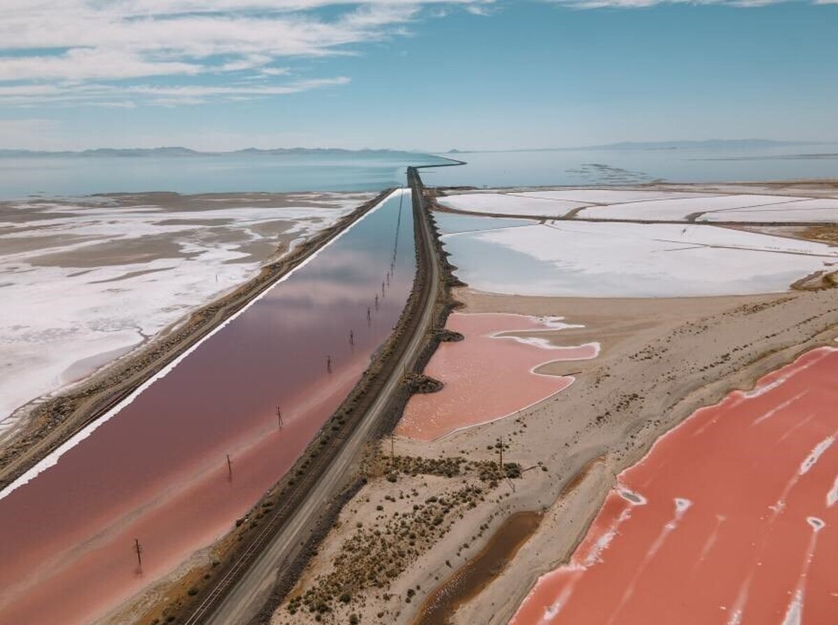خشک شدن دریاچه نمک یوتا فاجعه محیط زیستی آمریکا