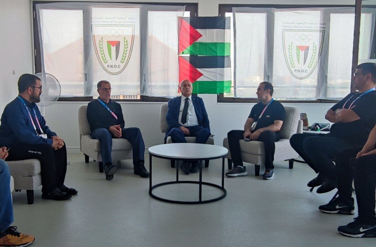 دیدار خسروی‌وفا با رئیس کمیته ملی المپیک فلسطین