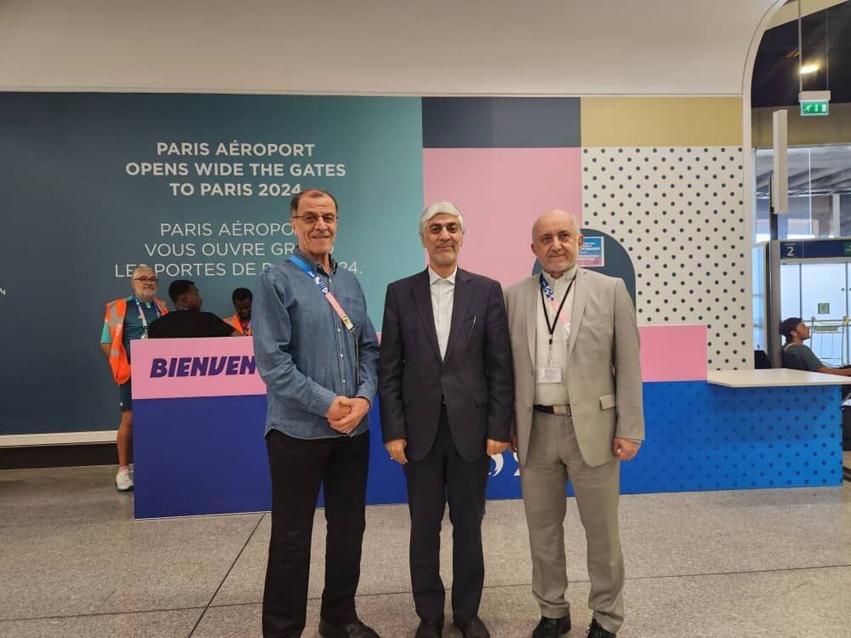 ورود هاشمی به پاریس در میان استقبال سفیر ایران و رئیس کمیته ملی المپیک