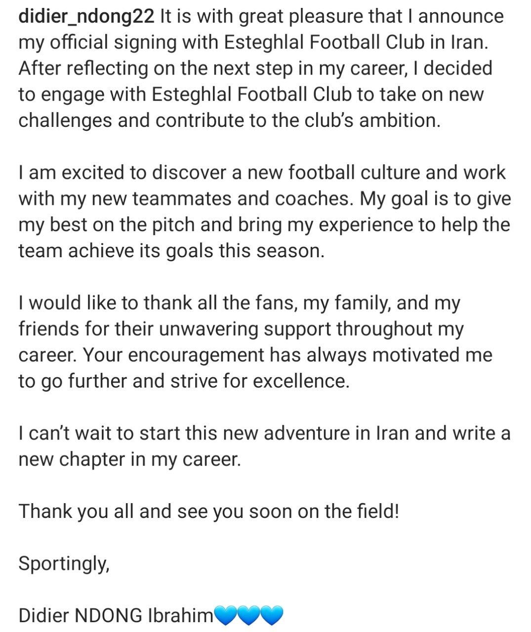 کاسه صبر اندونگ بعد از پیوستن به استقلال لبریز شد! کاسه صبر اندونگ بعد از پیوستن به استقلال لبریز شد!