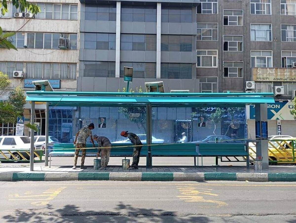 آرام سازی معابر و ایمن سازی ایستگاه‌های اتوبوس در منطقه ۱۱ تهران