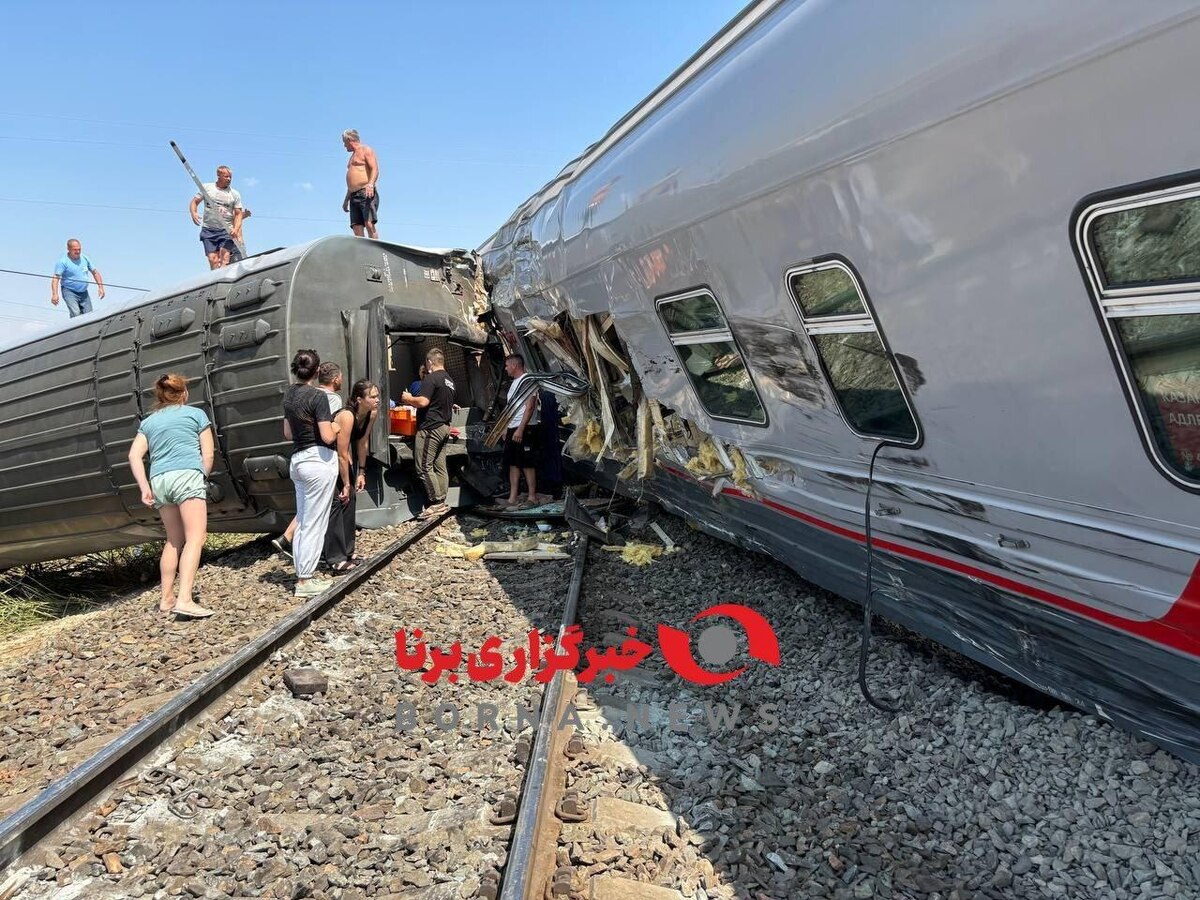 100 زخمی بر اثر خروج قطار از ریل در جنوب روسیه