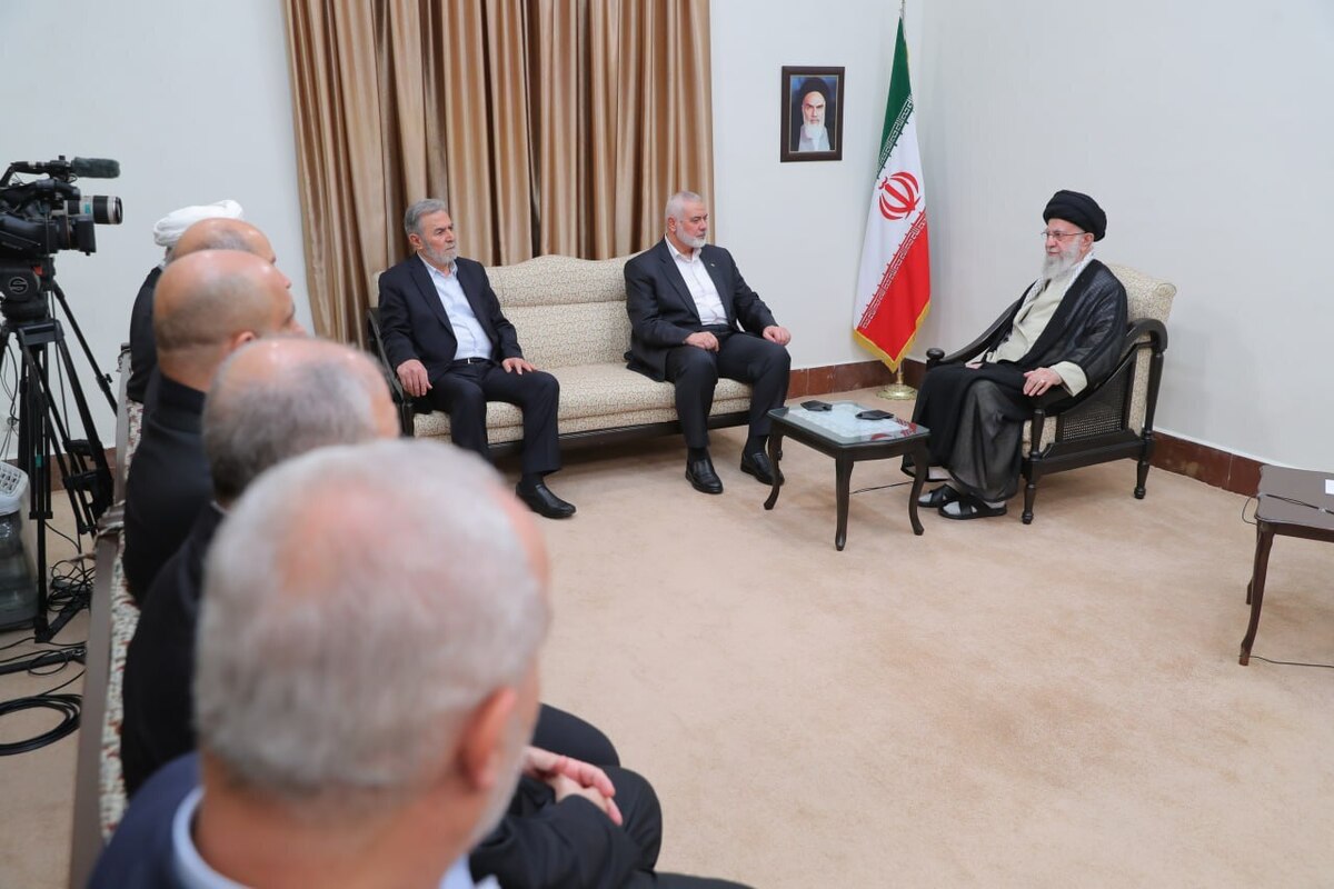 دیدار رئیس دفتر سیاسی حماس و دبیرکل جنبش جهاد اسلامی فلسطین با رهبر انقلاب