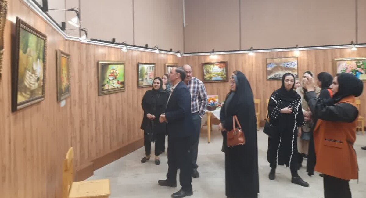 افتتاح نمایشگاه انفرادی نقاشی"رنگ و قلم" در شهرستان قرچک