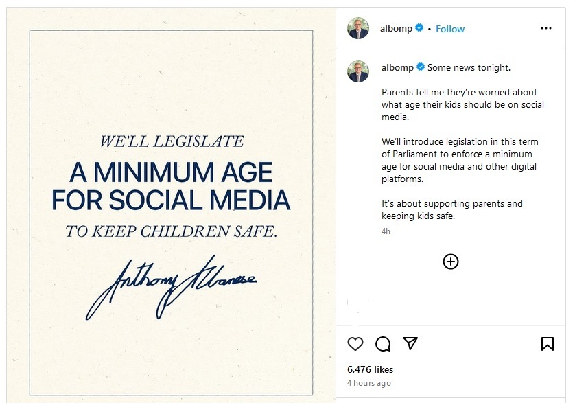 استرالیا سن دسترسی کودکان به شبکه‌های اجتماعی را تعیین کرد