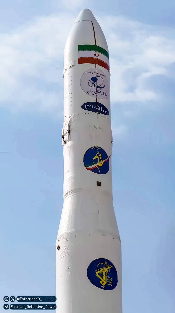 ایران فضایی در مدار ۵۵۰/پرتاب ماهواره «چمران ۱» با موفقیت انجام شد