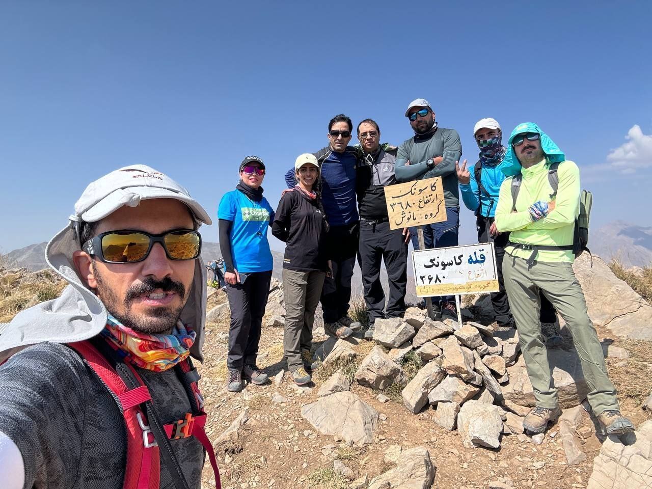 صعود کوه‌نوردان شمیرانی به سومین قله‌ مرتفع ایران