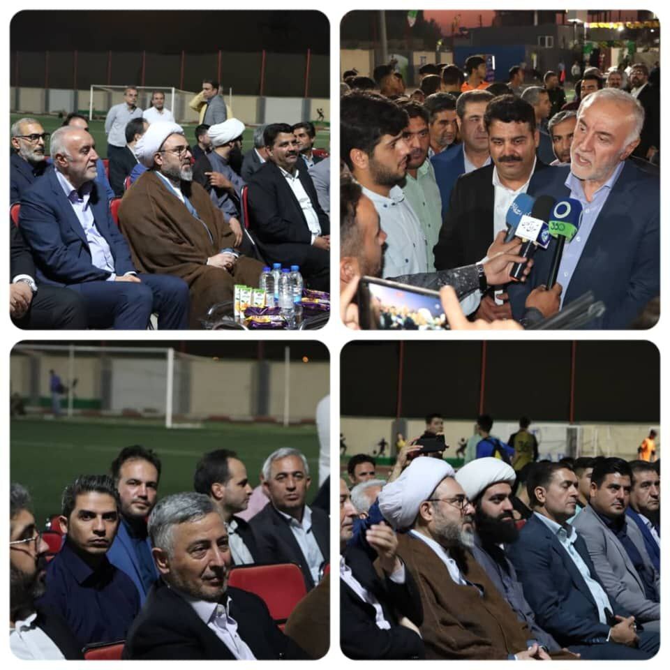 افتتاح و بهره برداری از پروژه ورزشگاه فوتبال اتحاد در محله نصیرآباد باغستان