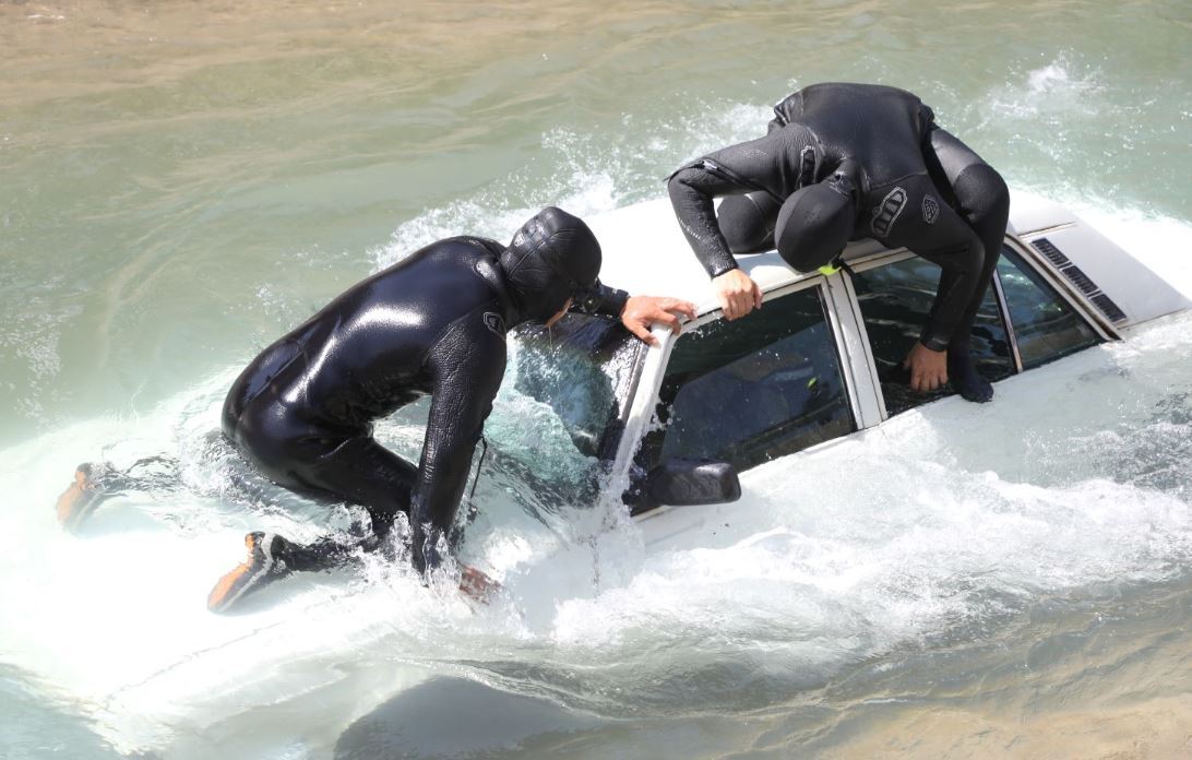 برگزاری مانور تخصصی نجات غریق در تاسیسات آبی شرکت آب منطقه ای قزوین