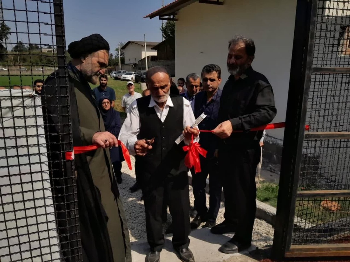 زمین چمن مصنوعی روستای آبندانک شهرستان نوشهر افتتاح شد