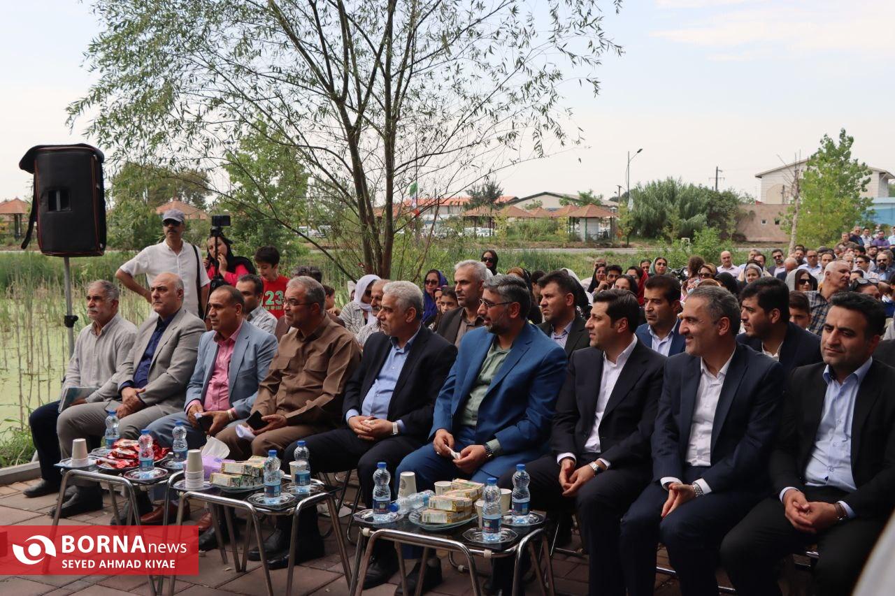 مجموعه گردشگری تالاب حاجی آباد لاهیجان با حضور استاندار گیلان افتتاح شد مجموعه گردشگری تالاب حاجی آباد لاهیجان با حضور استاندار گیلان افتتاح شد