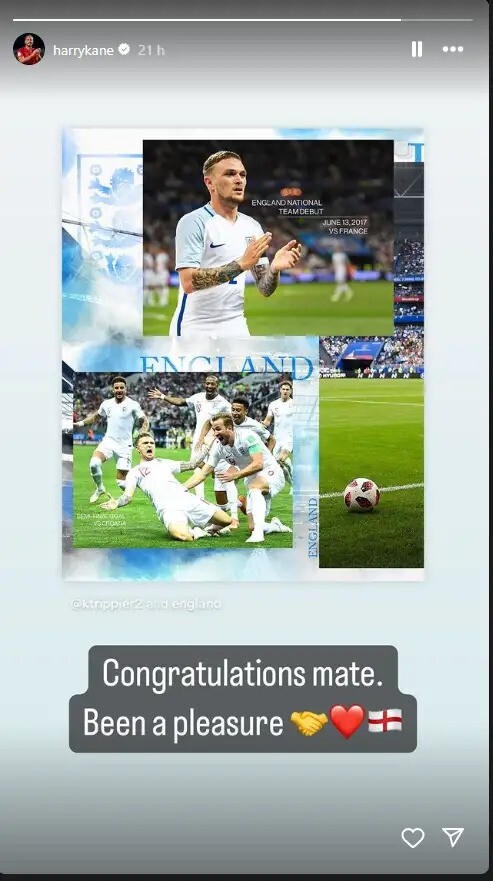 پیام هری کین برای هم تیمی سابقش:بازی با تو افتخار بود +عکس