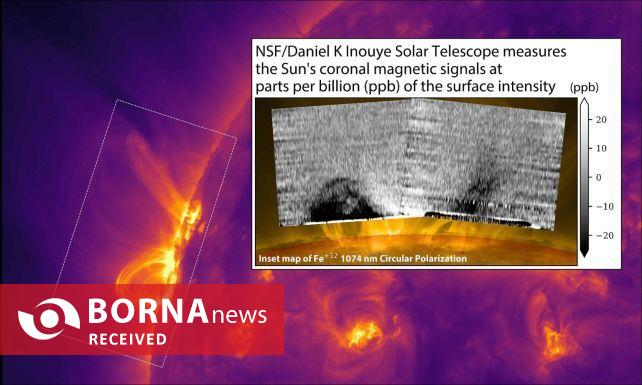 رمزگشایی میدان‌های مغناطیسی خورشید با تلسکوپ اینووی
