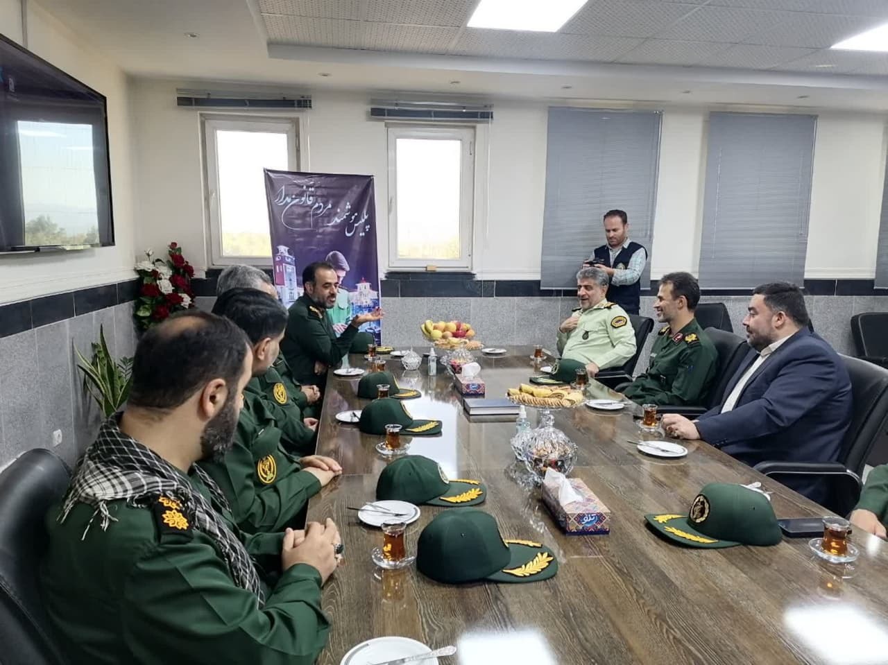 دیدار فرمانده سپاه قدس گیلان با فرمانده انتظامی استان گیلان به مناسبت هفته انتظامی