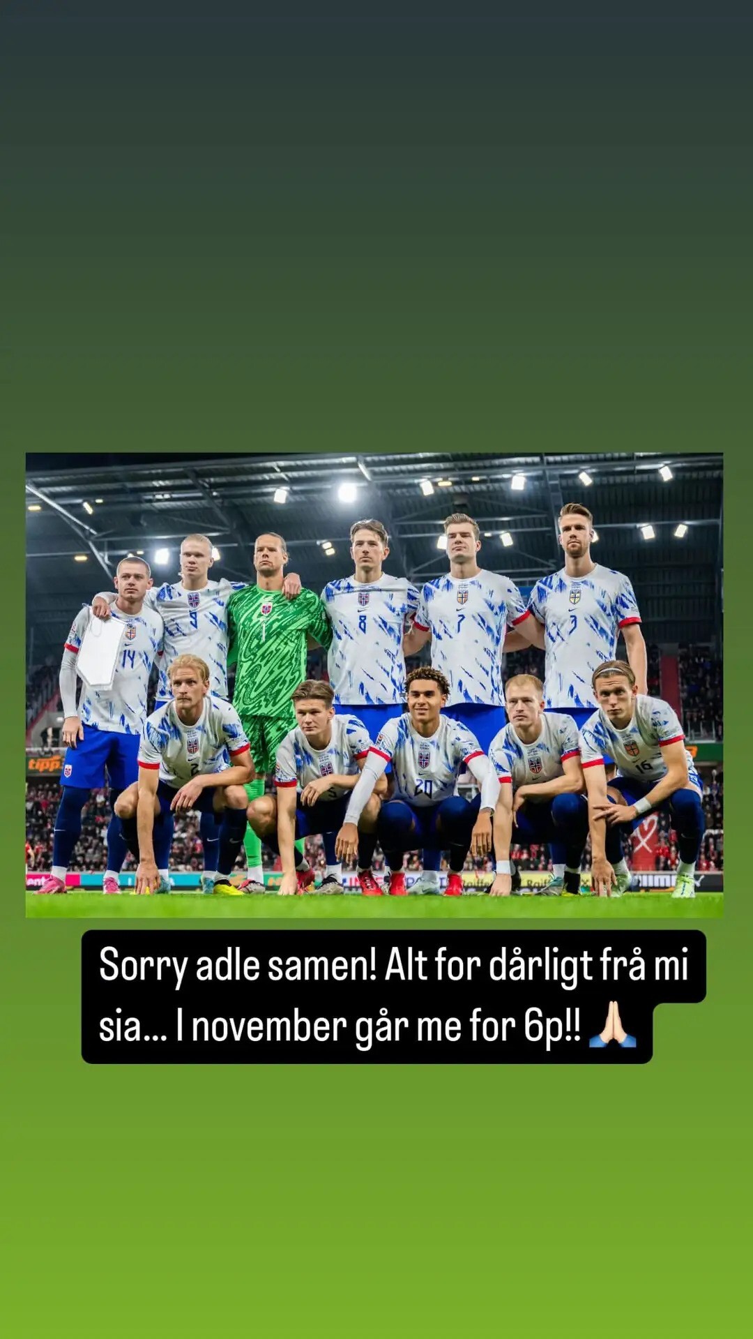 عذرخواهی هالند از هواداران نروژ +عکس عذرخواهی هالند از هواداران نروژ +عکس