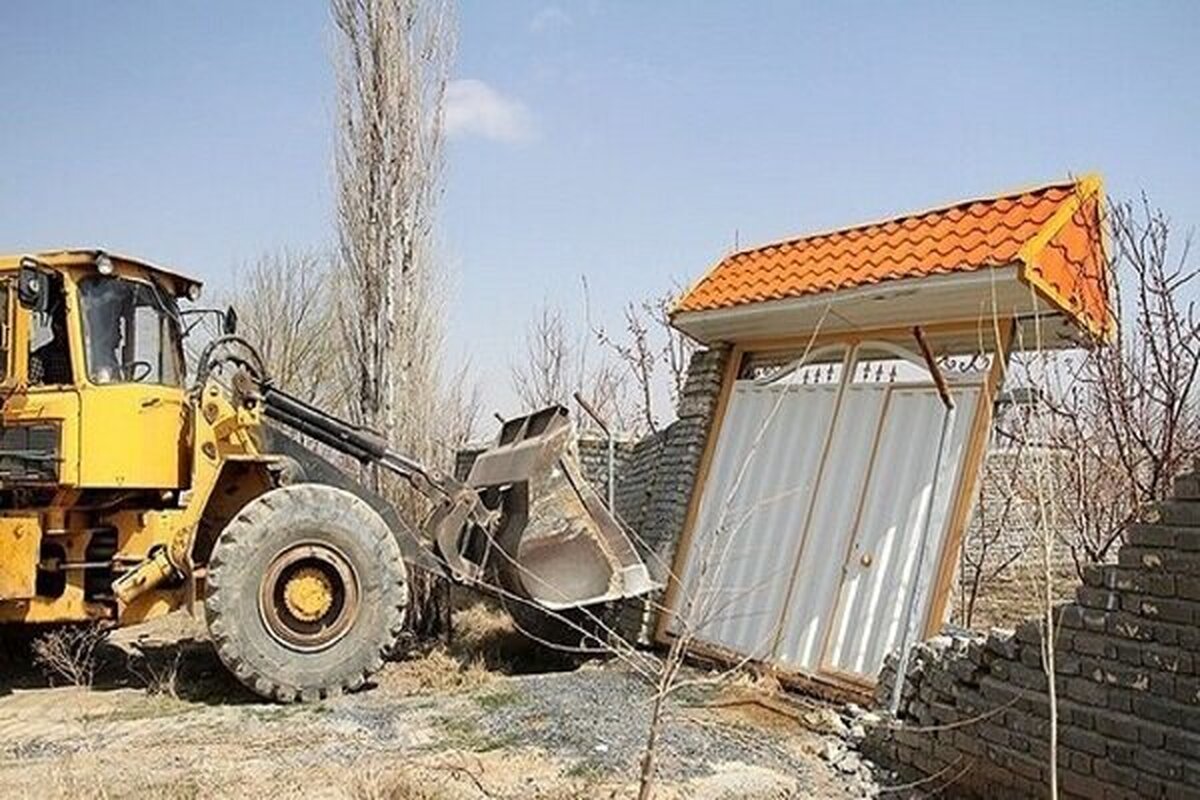 ۱۹ مورد قلع و قمع ساخت و سازهای غیرمجاز در اراضی کشاورزی شهرستان کرمانشاه