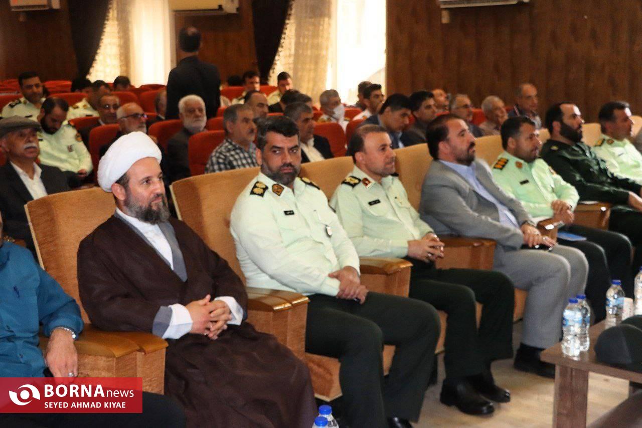 مراسم تکریم و معارفه فرمانده انتظامی شهرستان لنگرود برگزار شد