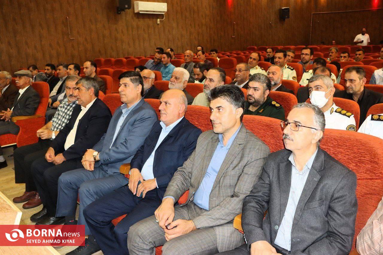 مراسم تکریم و معارفه فرمانده انتظامی شهرستان لنگرود برگزار شد